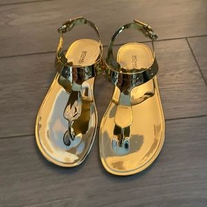 Michael Kors Plate Jelly Sandals - Gold